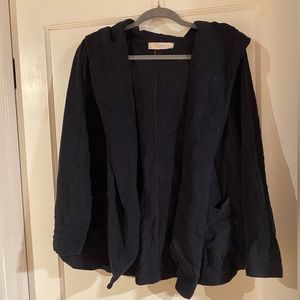 Loft open front navy hoodie
